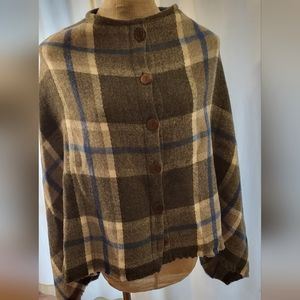 Simply  Noelle cape  Sweater  One size NWOT
